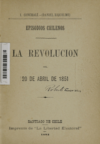 La revolución del 20 de abril de 1851