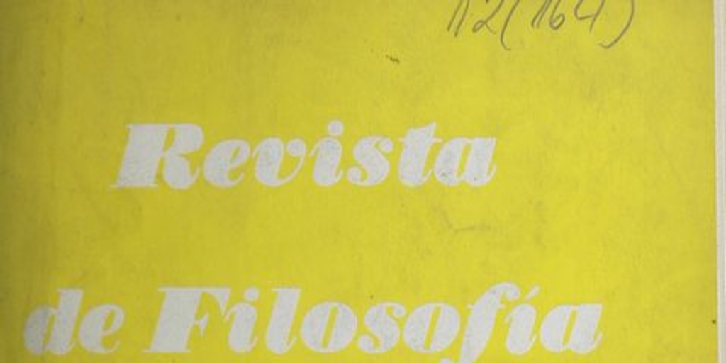 Revista de filosofía Vol.5:no.3 (dic. 1958)