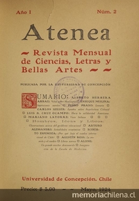 Atenea: año 1, número 2, mayo de 1924