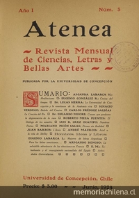 Atenea: año 1, número 3, junio de 1924