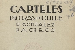 Carteles: prosas de Chile