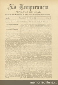 La temperancia Año 2: nº25, 1 de julio de 1894