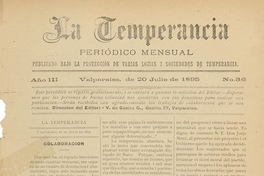 La temperancia Año 3: nº36, 20 de julio de 1895