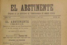 El Abstinente Año III: nº28, 1 de octubre de 1899