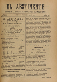 El Abstinente Año III: nº32, 12 de febrero de 1900