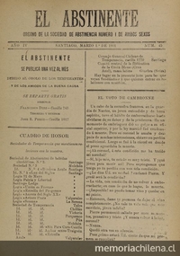 El Abstinente Año IV: nº45, 1 de marzo de 1901