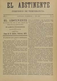 El Abstinente Año V: nº50, 1 de agosto de 1901