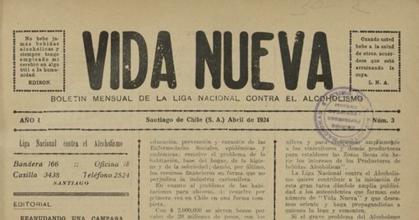 Vida Nueva Año I: nº3, abril de 1924