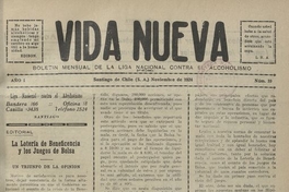 Vida Nueva Año I: nº10, noviembre de 1924