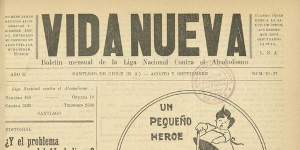 Vida Nueva Año II: nº16-17, agosto-septiembre de 1925