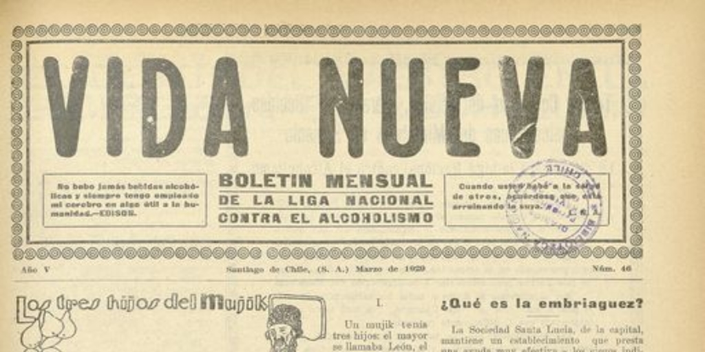 Vida Nueva Año V: nº46, marzo de 1929