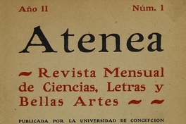 Atenea: año 2, número 1, 31 de marzo de 1925