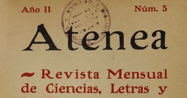 Atenea: año 2, número 3, 31 de mayo de 1925