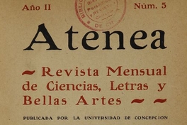 Atenea: año 2, número 5, 31 de julio de 1925