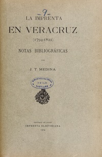 La imprenta en Veracruz 1794-1821