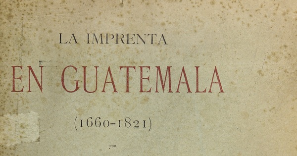 La imprenta en Guatemala
