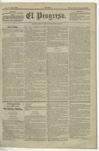 El Progreso. Año 8, número 2408, 23 agosto 1850