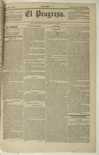 El Progreso. Año 9, número 2564, 11 abril 1851