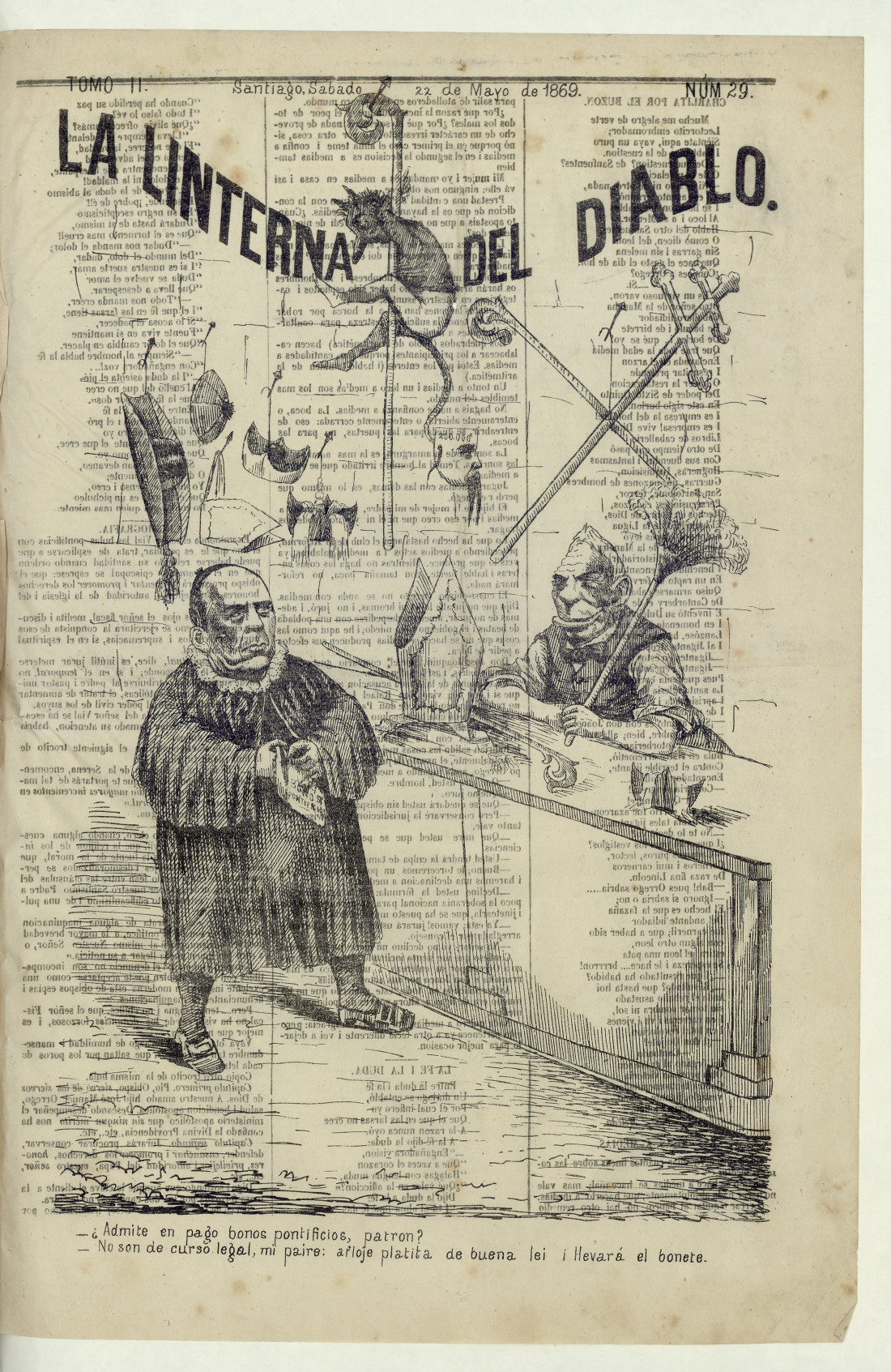 La Linterna del Diablo: año 2, número 29, 22 de mayo de 1869
