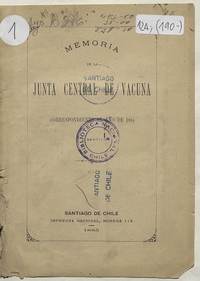 Memoria de la Junta Central de Vacuna correspondiente a 1884