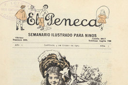 Portada de El Peneca: año 1, número 7, 4 de enero de 1909