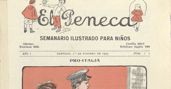 Portada de El Peneca: año 1, número 11, 1 de febrero de 1909