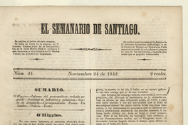 El Semanario de Santiago: número 21, 24 de noviembre de 1842