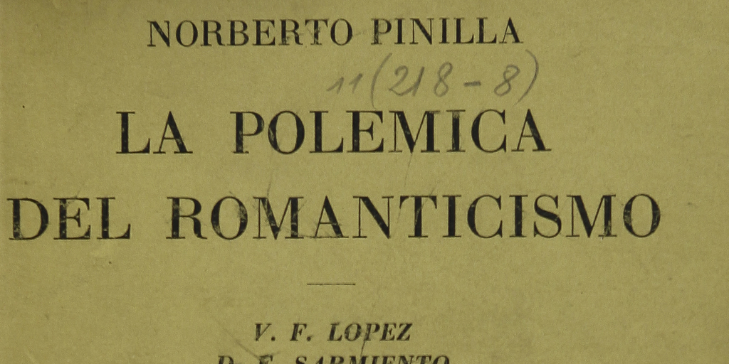 La polémica del romanticismo en 1842
