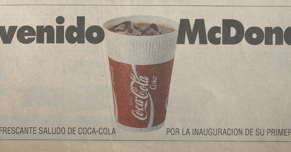 “Bienvenido McDonald’s”