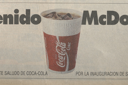 “Bienvenido McDonald’s”