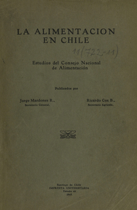 Estudios del Consejo Nacional de Alimentación, 1942