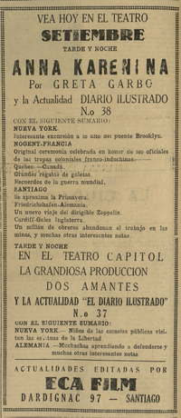 Vea hoy en el teatro Setiembre
