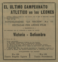 El último campeonato atlético en Los Leones