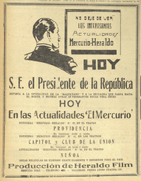 S. E el Presidente de la República revista a la oficialidad de la Baquedano y a la escuadra que zarpa hacia el norte