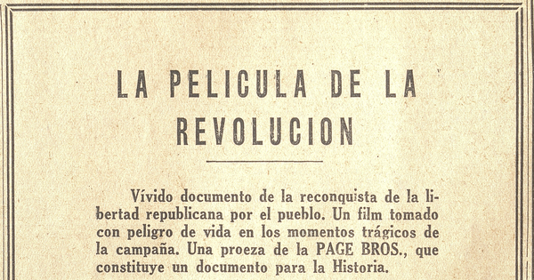 La película de la revolución