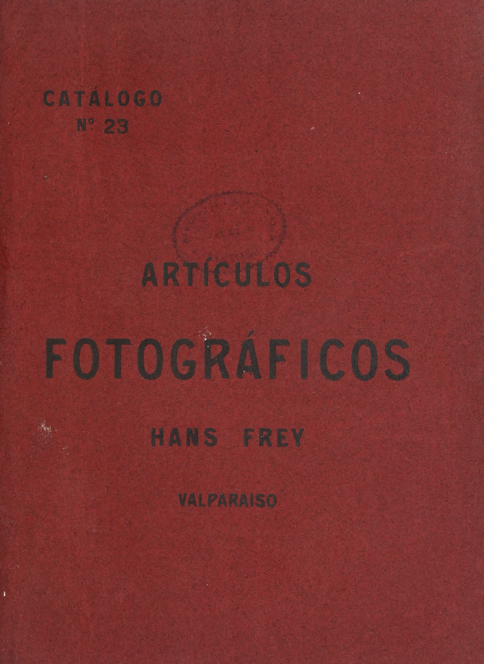 Artículos fotográficos de Hans Frey. Catálogo N° 23
