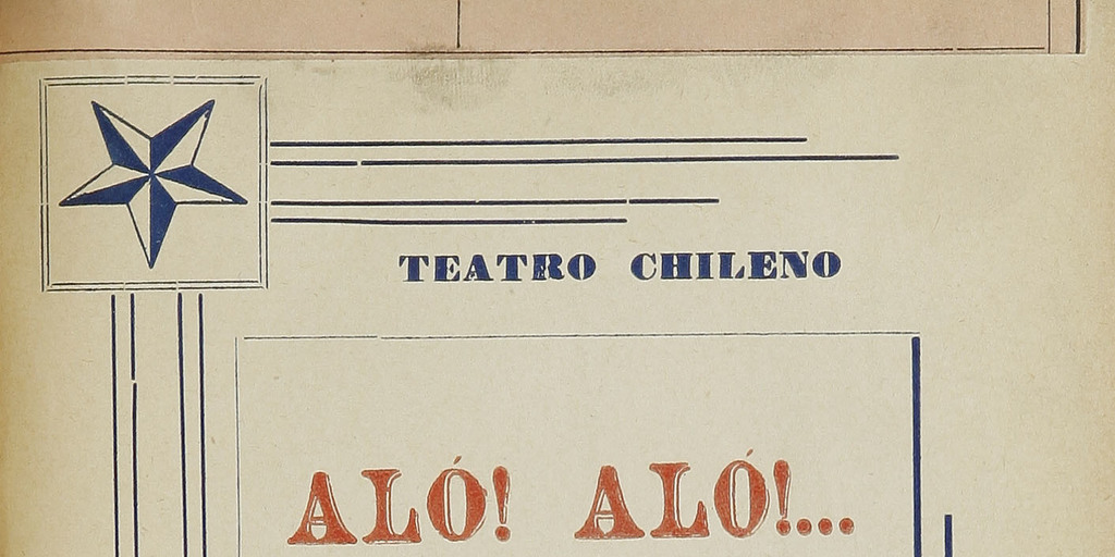 Portada de Alo! alo!: juguete cómico en un acto, 1917