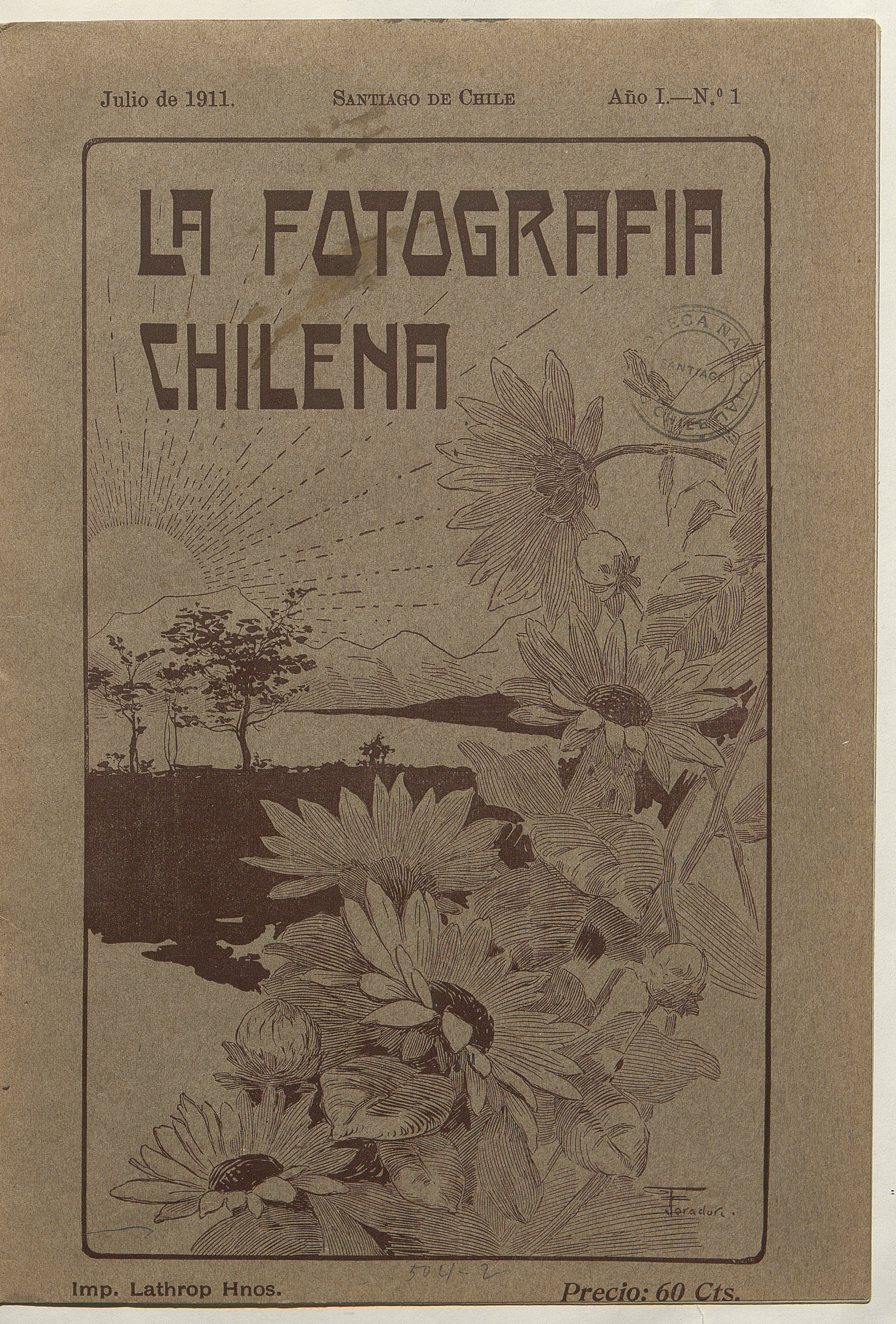 La fotografía chilena: año 1, número 1 de julio de 1911