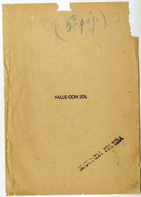 Valle del sol  [manuscrito] Oscar Castro.