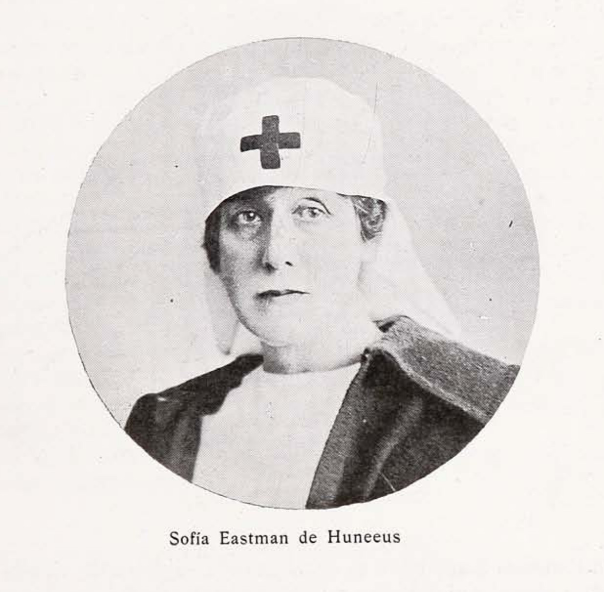 Pie de foto: Sofía Eastman de Huneeus, segunda presidenta de la Cruz Roja, 1918-1921.