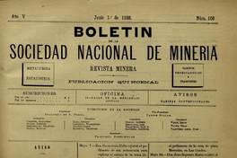 Informe del injeniero don J.A. Vadillo sobre el  mineral de Cachiyuyo