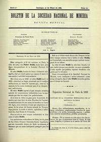 Esposicion Universal de París de 1889, catálogo de la coleccion mineralójica de la República de Chile