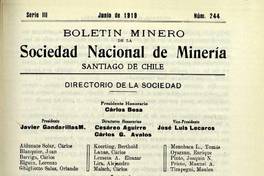 Bibliografia minera y jeolójica de Chile.