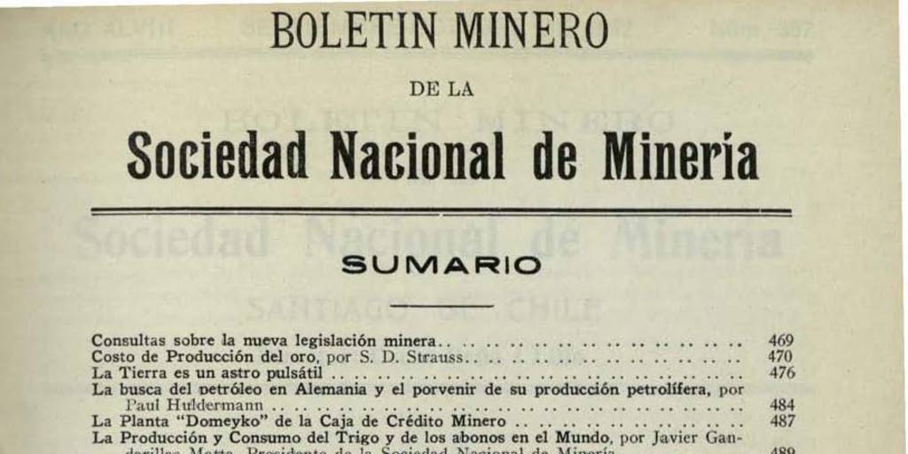 Código de Minería. Texto aprobado por Decreto Ley N° 488