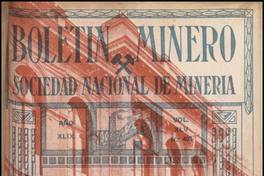 Primer Cincuentenario de la Sociedad Nacional de Minería.