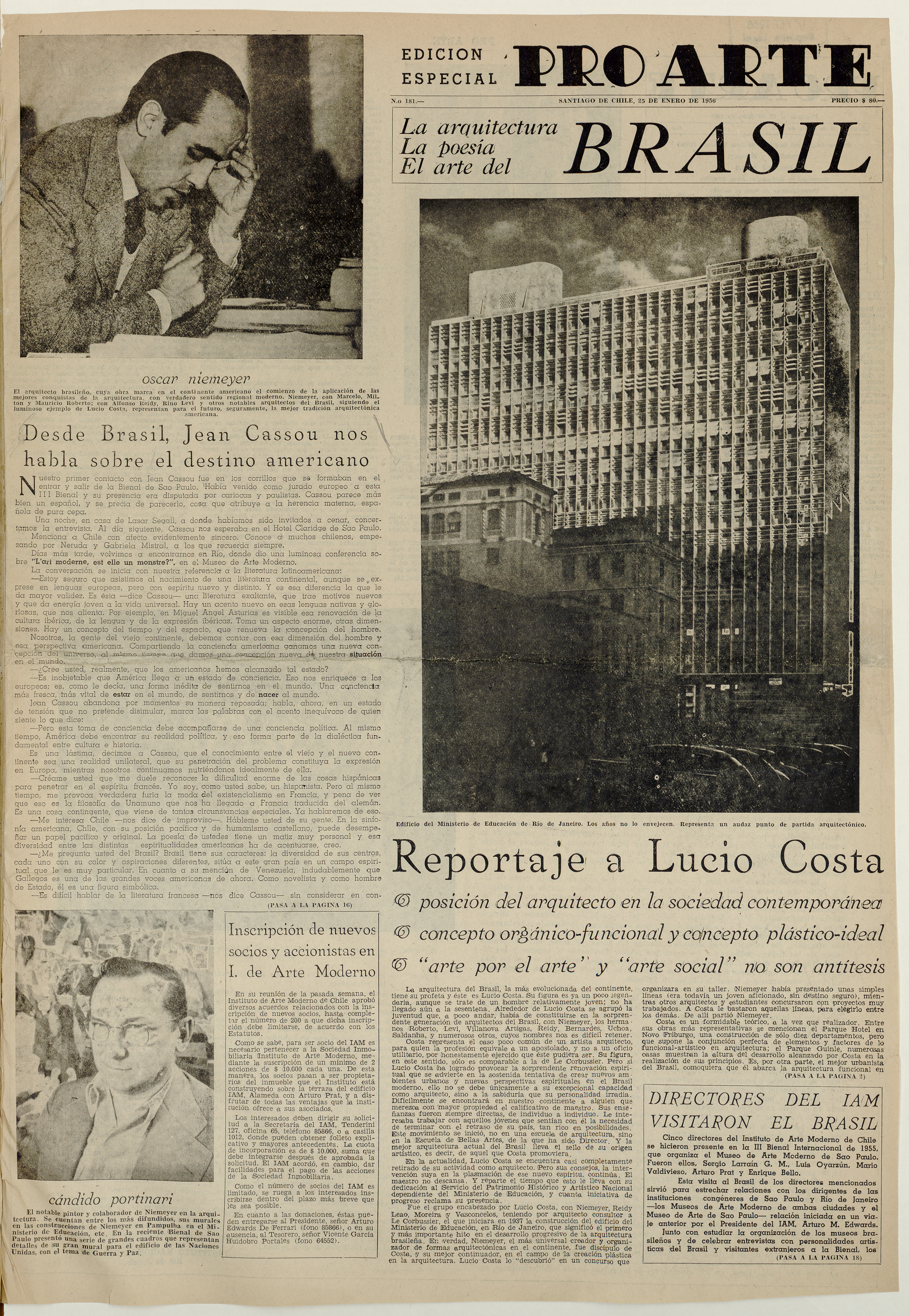 Pro Arte, (181), 25 de enero de 1956