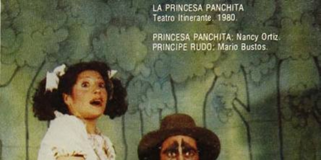 Nancy Ortiz como la princesa Panchita y Mario Bustos como el príncipe Rudo en una escena de La Princesa Panchita, 1958.