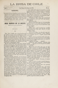 La brisa de Chile. Año 1, número 5, 23 de enero de 1876