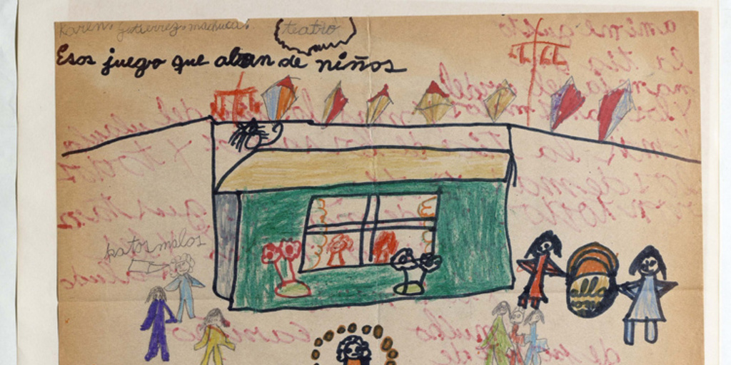 Dibujo de Esos juegos que hablan de niños, 1984