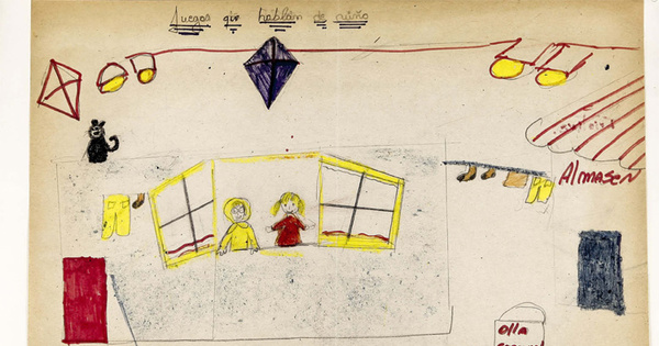 Dibujo de Esos juegos que hablan de niños, 1984